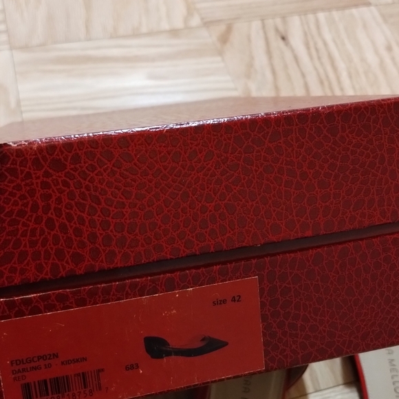 Tamara Mellon Capretto Flats Red Size EU42/US:10-10.5 - Picture 15 of 15